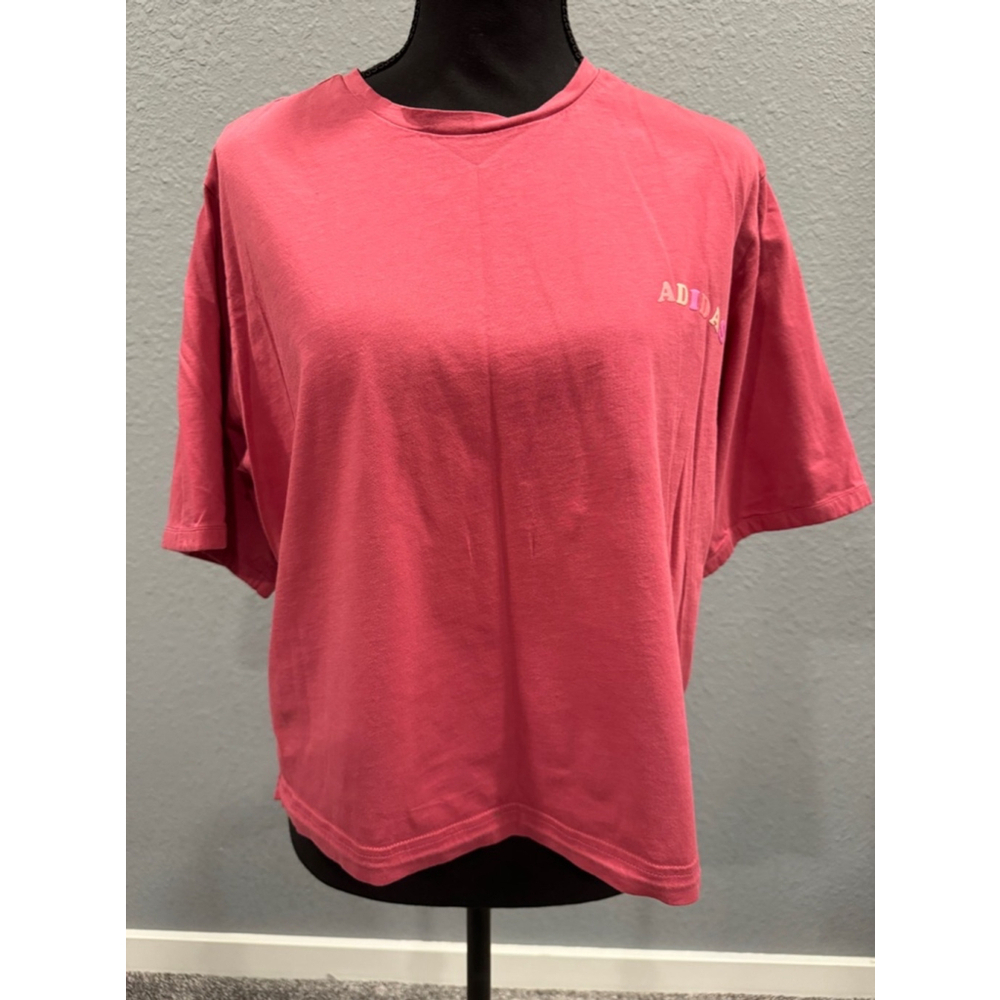 Adidas Women's Pink Short-Sleeve Top, Size XL - Picture 1 of 7